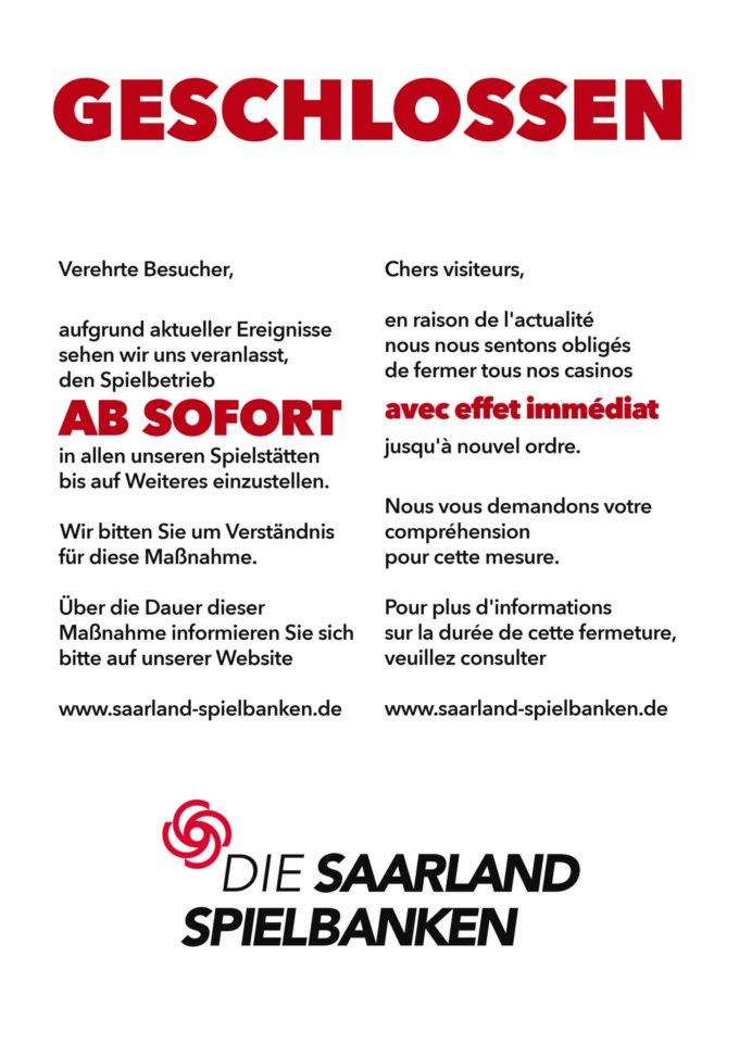 Spielbank Saarbrücken Permanenzen Spielbank Saarbrücken Permanenzen
